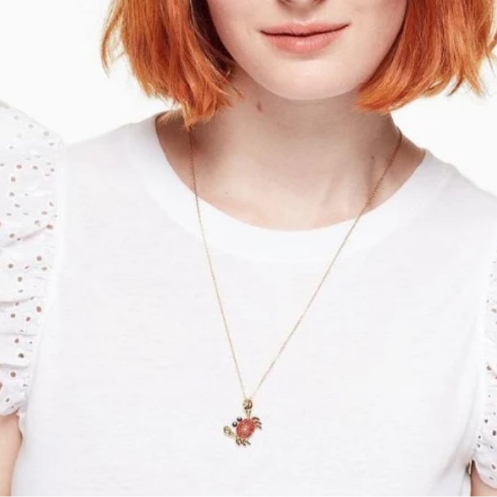 NWT kate spade crab necklace